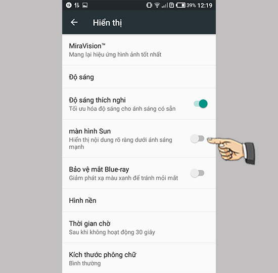 Kích hoạt tính năng